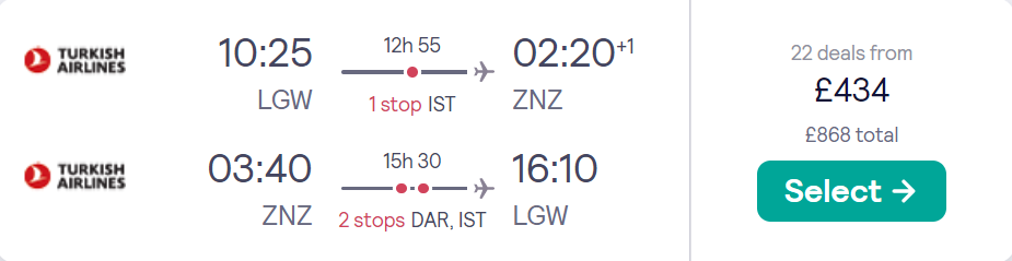 cheap flights to Tanzania