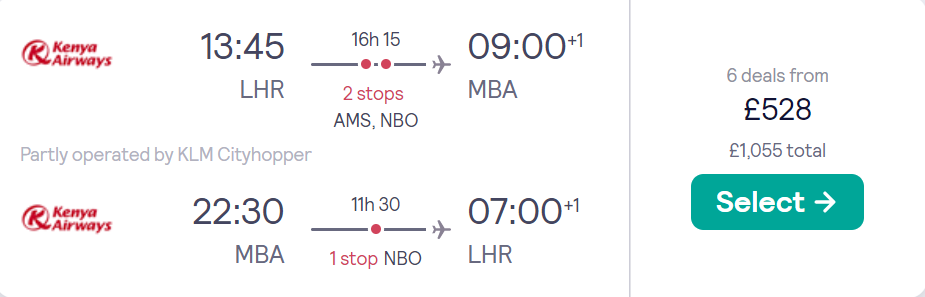 cheap flights to Kenya