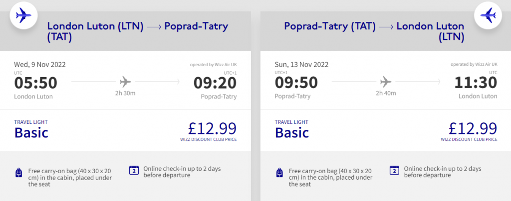 cheap flights to Slovakia