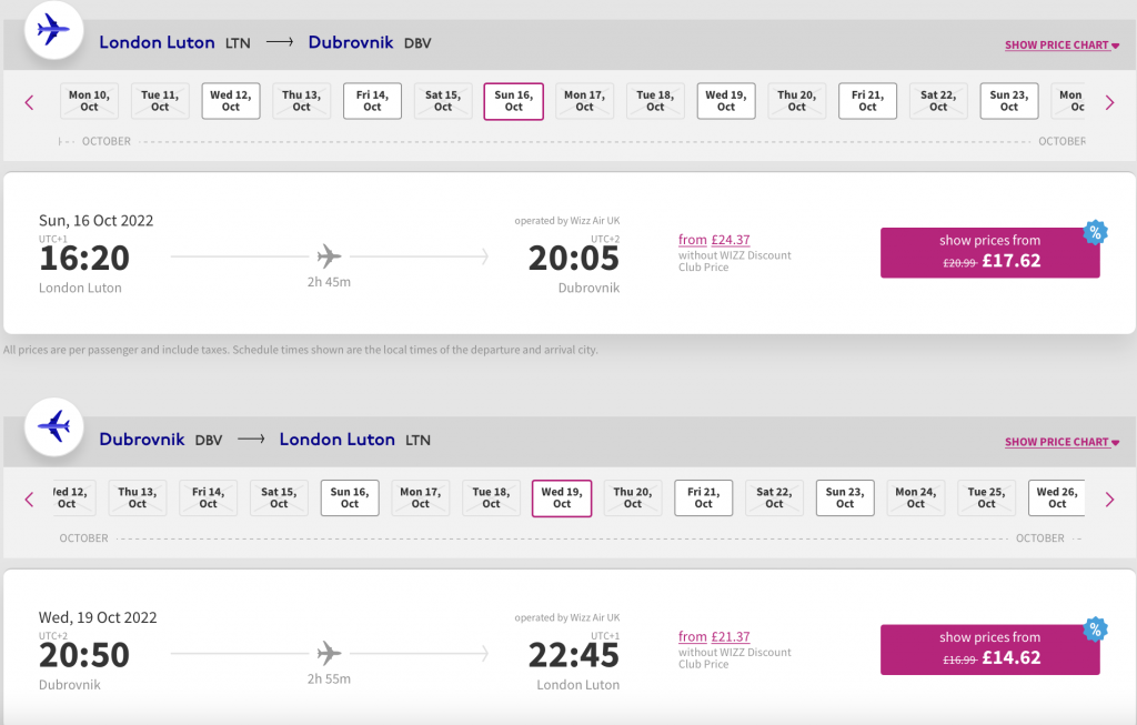 cheap flights to Croatia