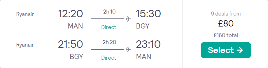 cheap flights to Italy
