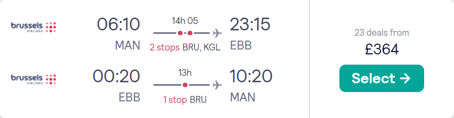 cheap flights to Uganda