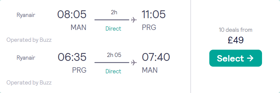cheap flights to Czechia