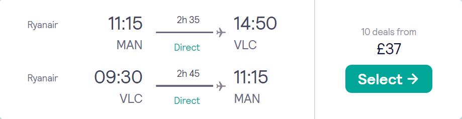 cheap flights to Spain