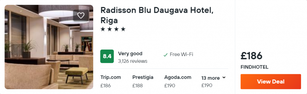 Radisson Blu Daugava Hotel, Riga