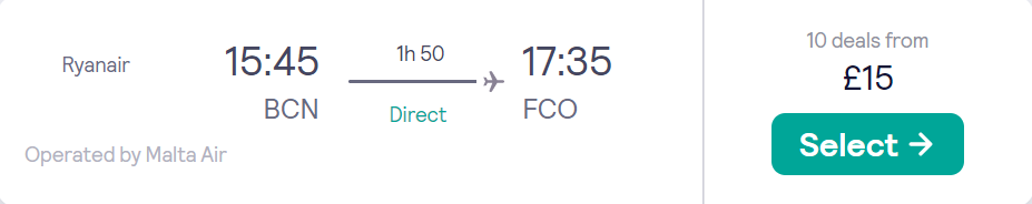 cheap flights to Italy
