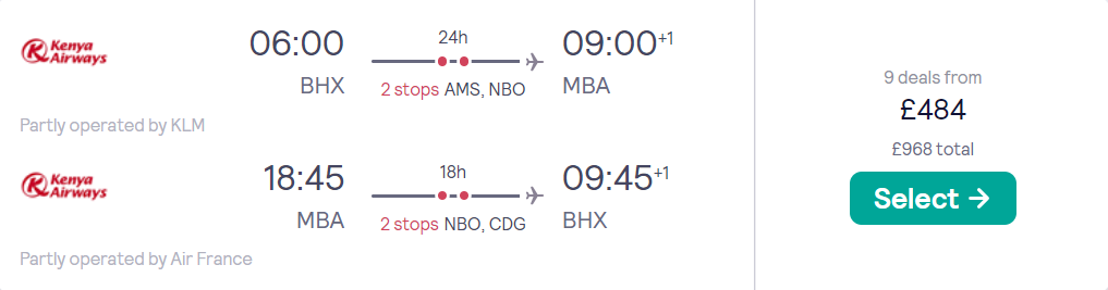 cheap flights to Kenya