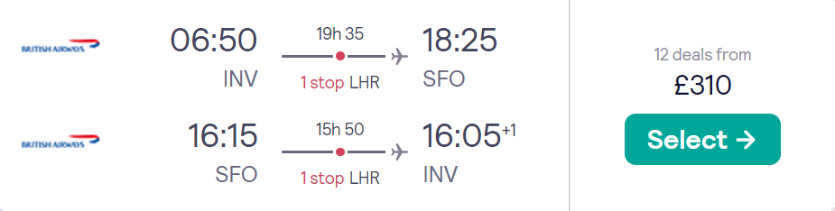 cheap flights to US