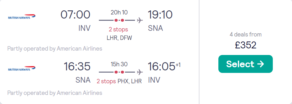 cheap flights to US