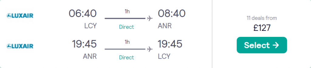 cheap flights to Belgium