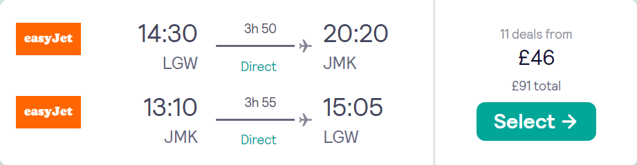 cheap flights to Greece