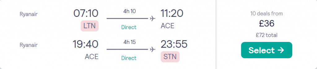 cheap flights to Spain