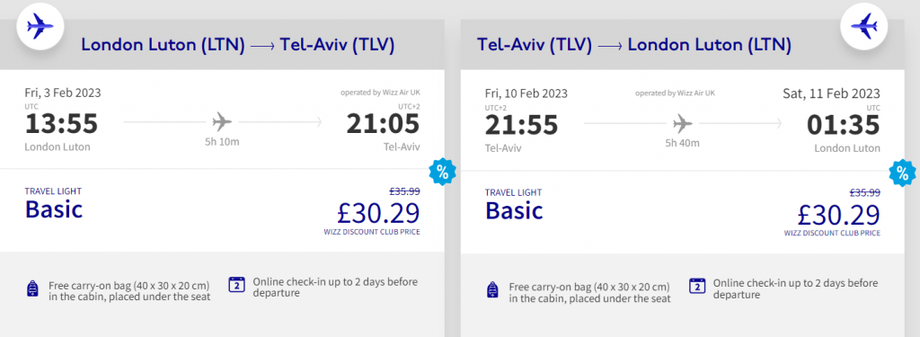 cheap flights to Israel