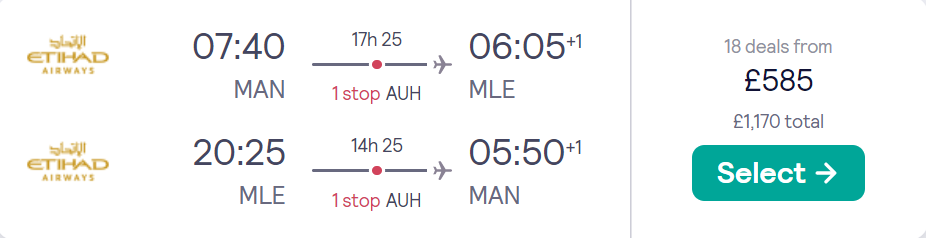 cheap flights to Maldives
