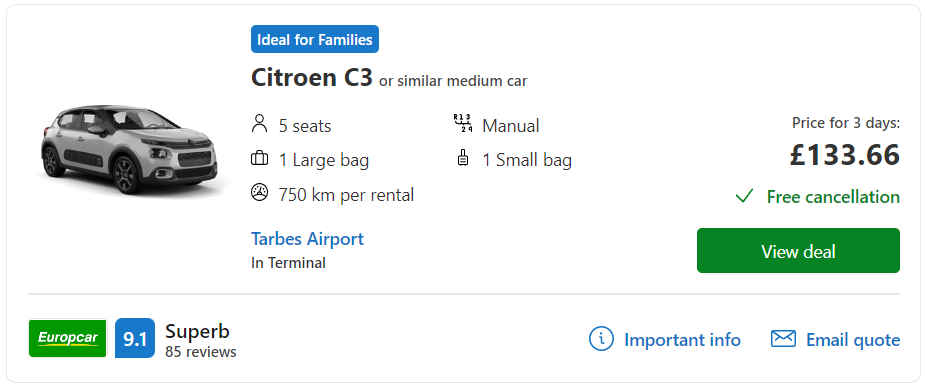 cheap car