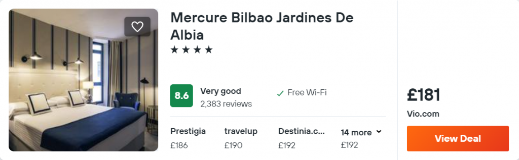 Mercure Bilbao Jardines De Albia