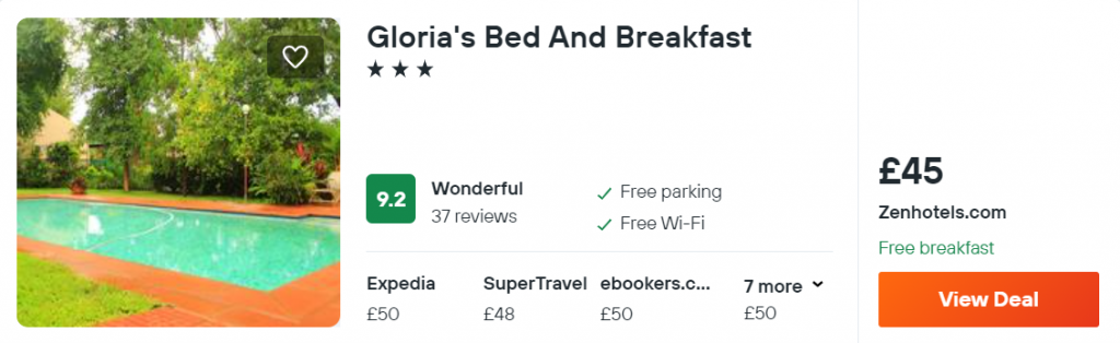 Gloria's Bed And Breakfast