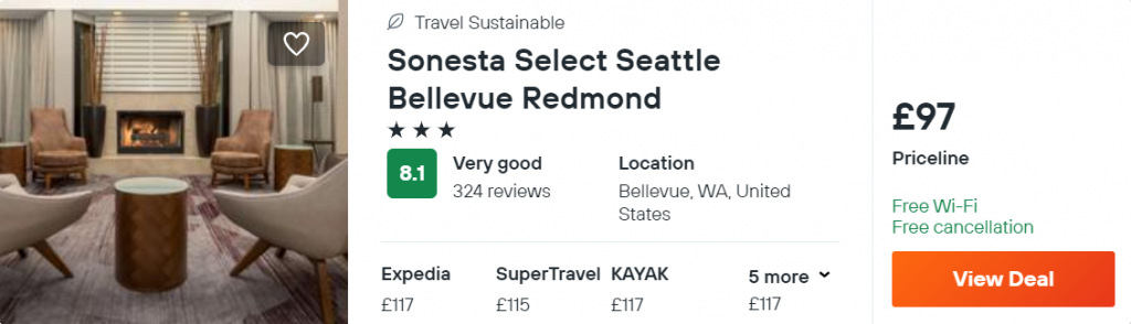 Sonesta Select Seattle Bellevue Redmond