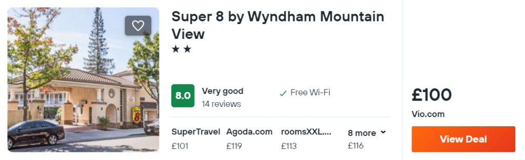 Super 8 by Wyndham Mountain View