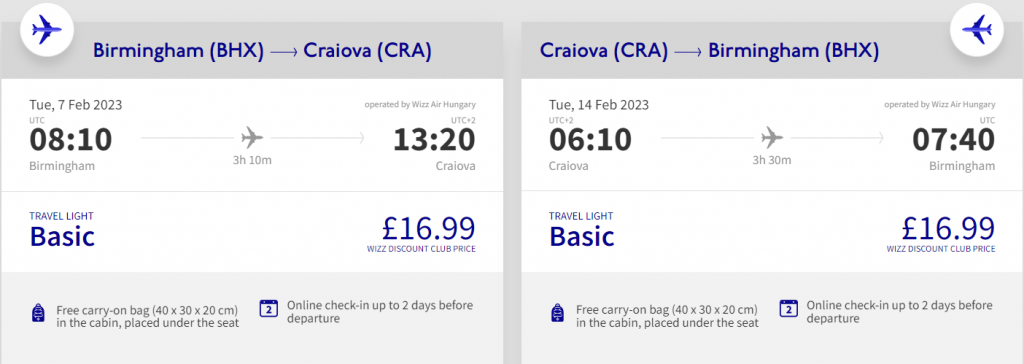 cheap flights to Romania