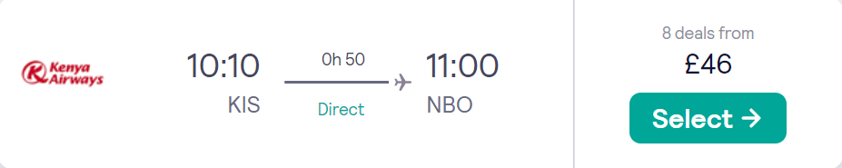cheap flights to Kenya