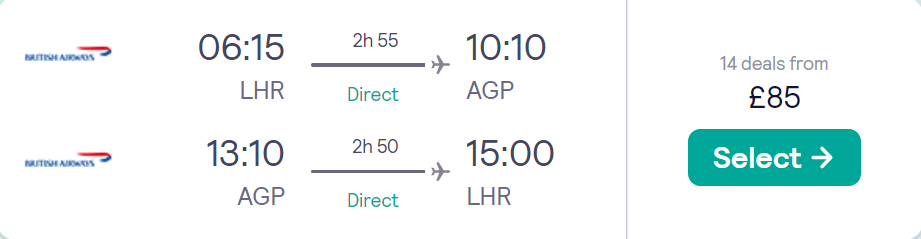 cheap flights to Spain