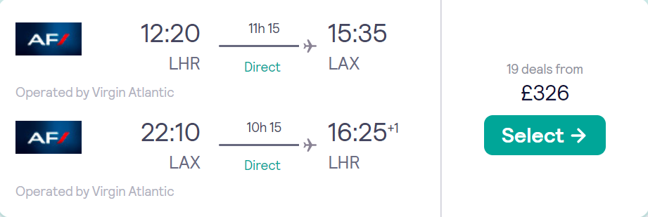 cheap flights to US