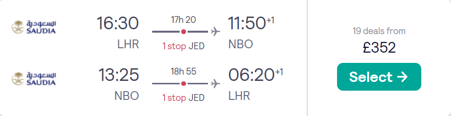 cheap flights to Kenya