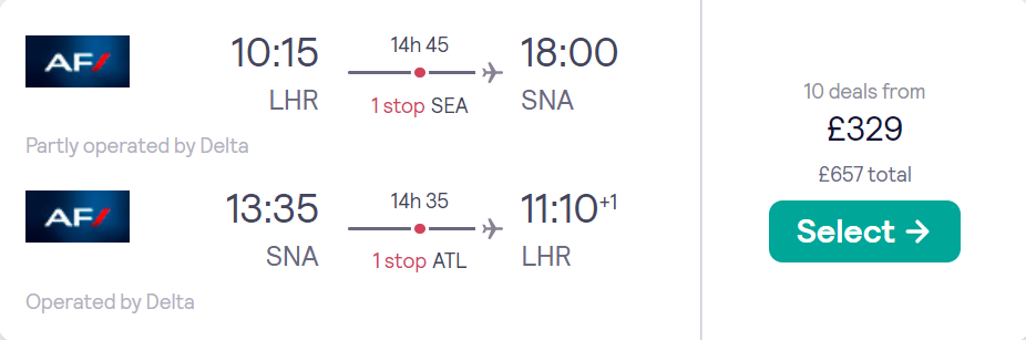 cheap flights to US