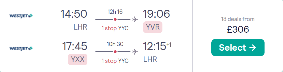 cheap flights to Canada