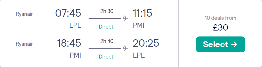 cheap flights to Spain
