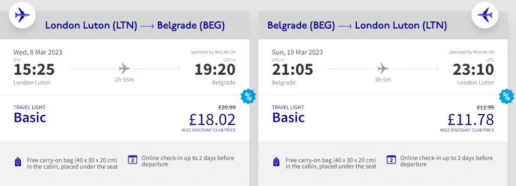 cheap flights to Serbia