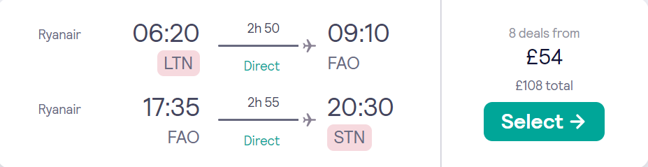 cheap flights to Portugal