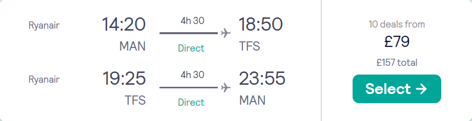 cheap flights to Spain