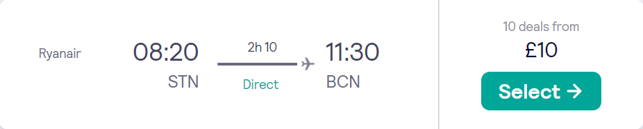 cheap flights to Spain