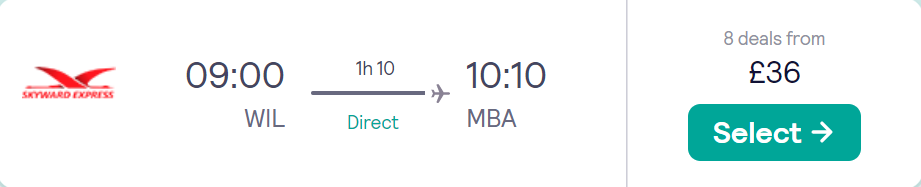 cheap flights to Kenya
