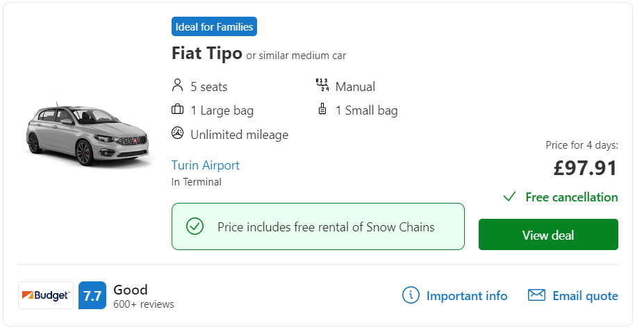 cheap car
