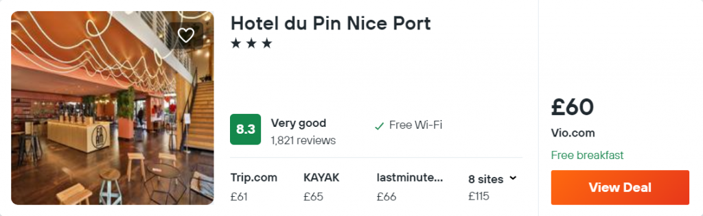 Hotel du Pin Nice Port