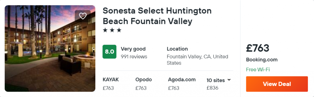 Sonesta Select Huntington Beach Fountain Valley