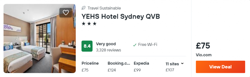 YEHS Hotel Sydney QVB