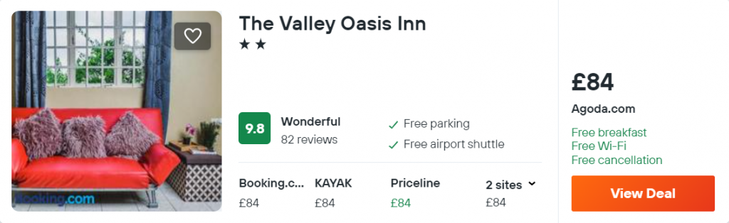 The Valley Oasis Inn