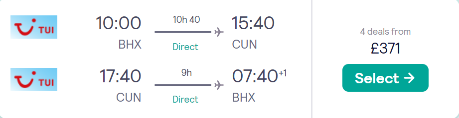 cheap flights to Mexico