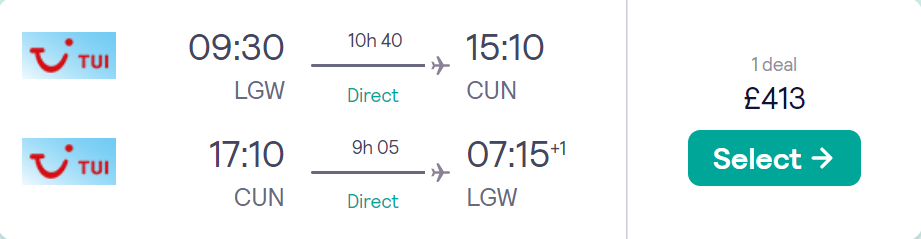 cheap flights to Mexico