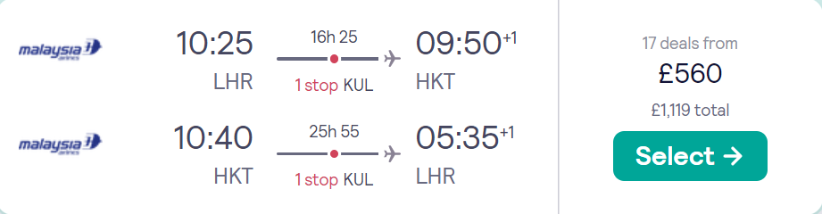 cheap flights to Thailand