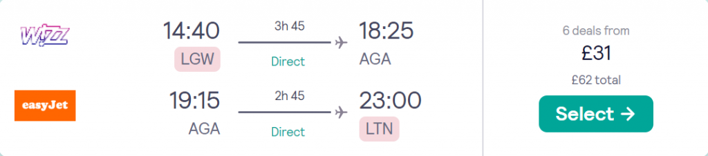 cheap flights to Morocco