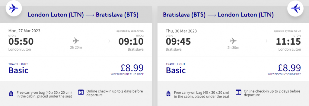 cheap flights to Slovakia