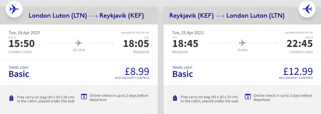cheap flights to Iceland