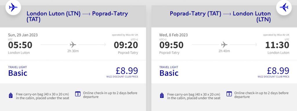 cheap flights to Slovakia