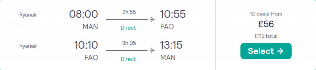 cheap flights to Portugal