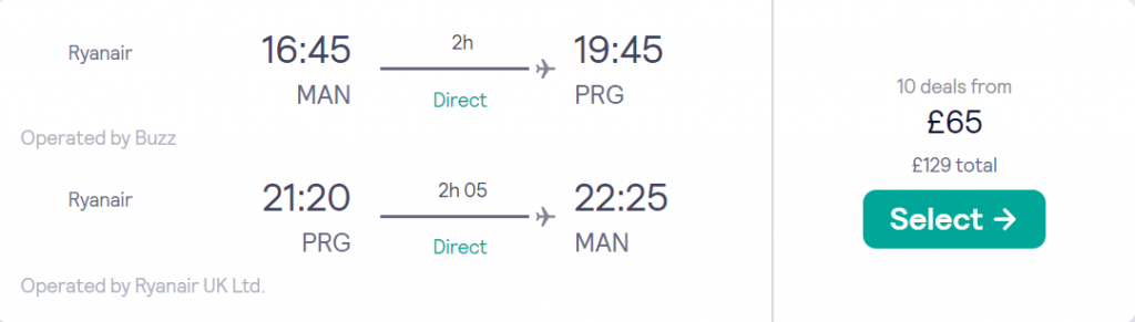 cheap flights to Czechia